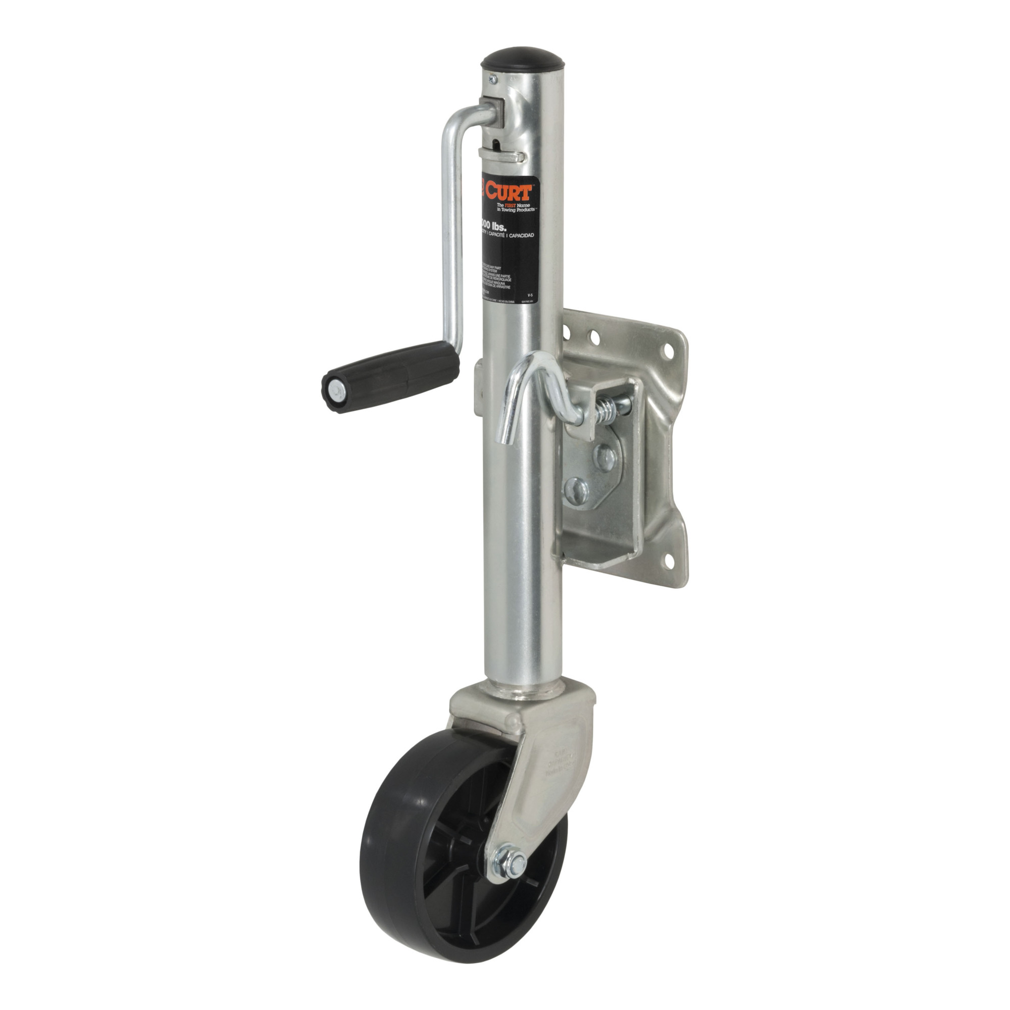 Curt Manufacturing, Marine Jack w 6in. Wheel 1200 lbs, 10in. Travel, Model# 28112